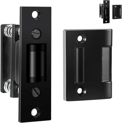 2 Pack Commercial Heavy Duty Door Roller Catch, Drive in Ball Catch with Strike Plate Solid Zinc Adjustable Silent Door