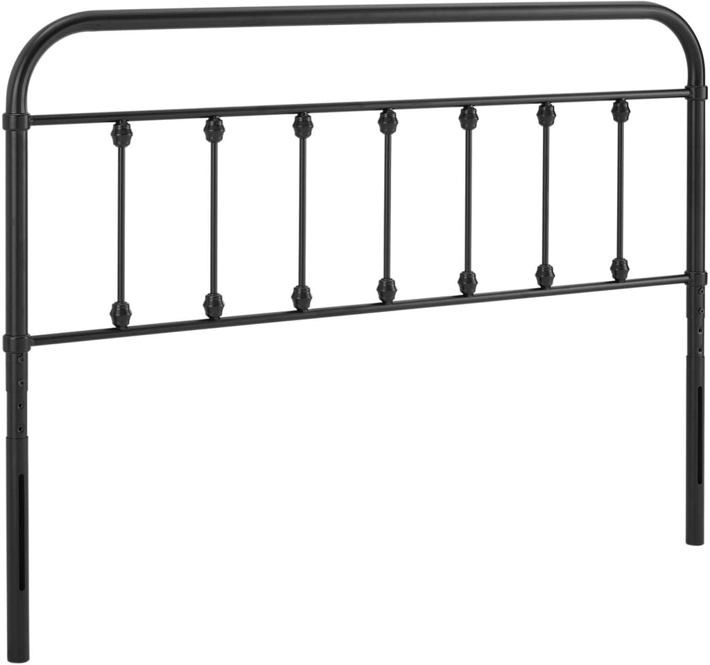 MOD-6155-BLK Sage King Metal Headboard, Black