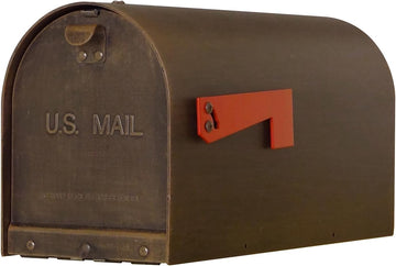 Titan Aluminum Curbside Mailbox - Copper Aluminum Mailbox for Post Mount