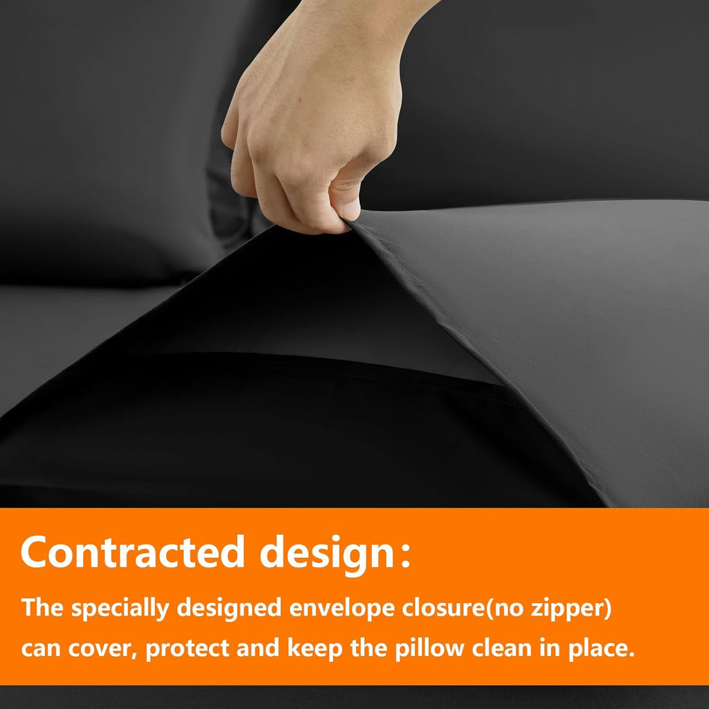 Comforter Set - 7 Pieces, Bed in a Bag Bedding Sets with All Season Soft Quilted Warm Fluffy Reversible