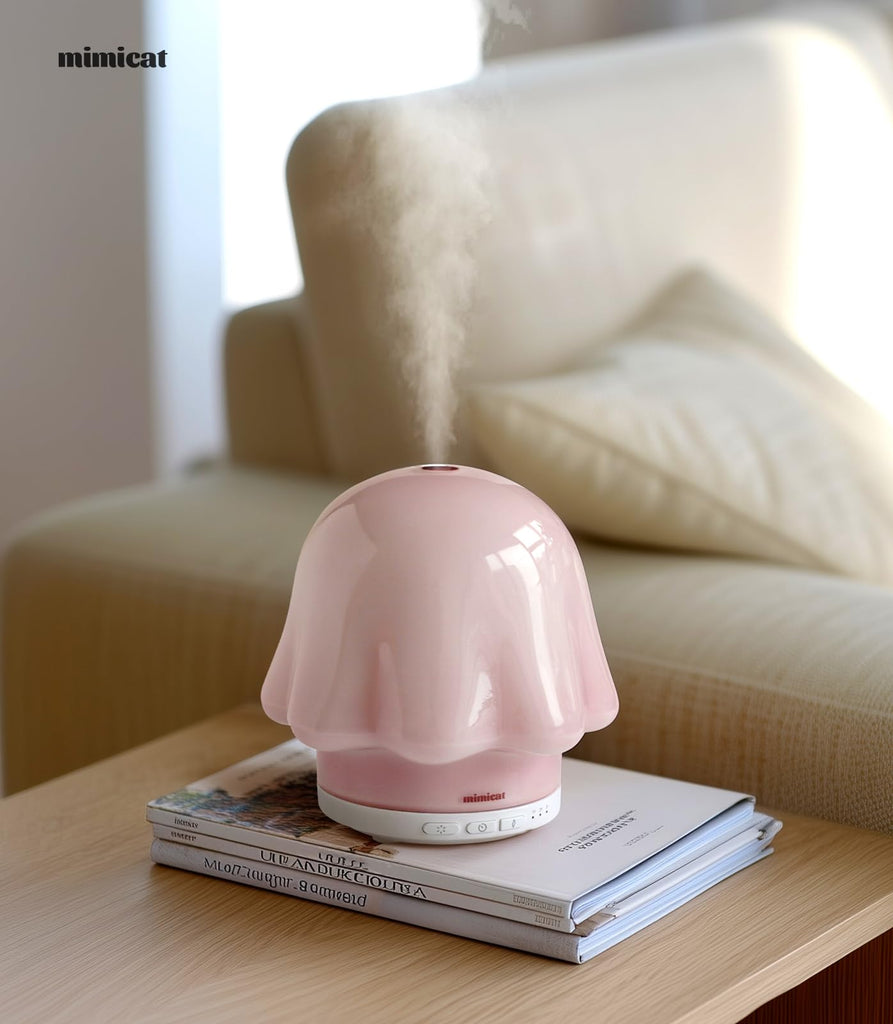 Essential Oil Diffuser Glass: Timer 120ml Ultrasonic Cool Mist Aromatherapy Diffusers Office with Soft Night Light