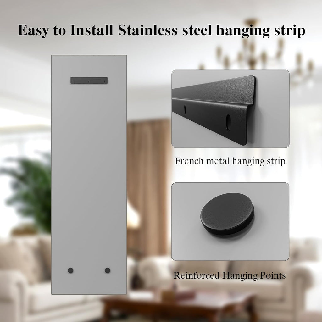 51"x16" Frameless Full Length Wall Mirrors,Rectangular Mirror Full Length Wall Mounted,Tall Full Body Mirrors with Beveled,Suitable for Living Rooms and Bedrooms
