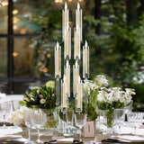 10Pcs Acrylic Candelabra Centerpiece,10 Arm Floor CandelabrasShade Pillar Taper Candlestick for Tables Dinner Party