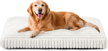 Dog Beds Large Sized Dog, Flat Pet Beds with Removable Washable Cover
