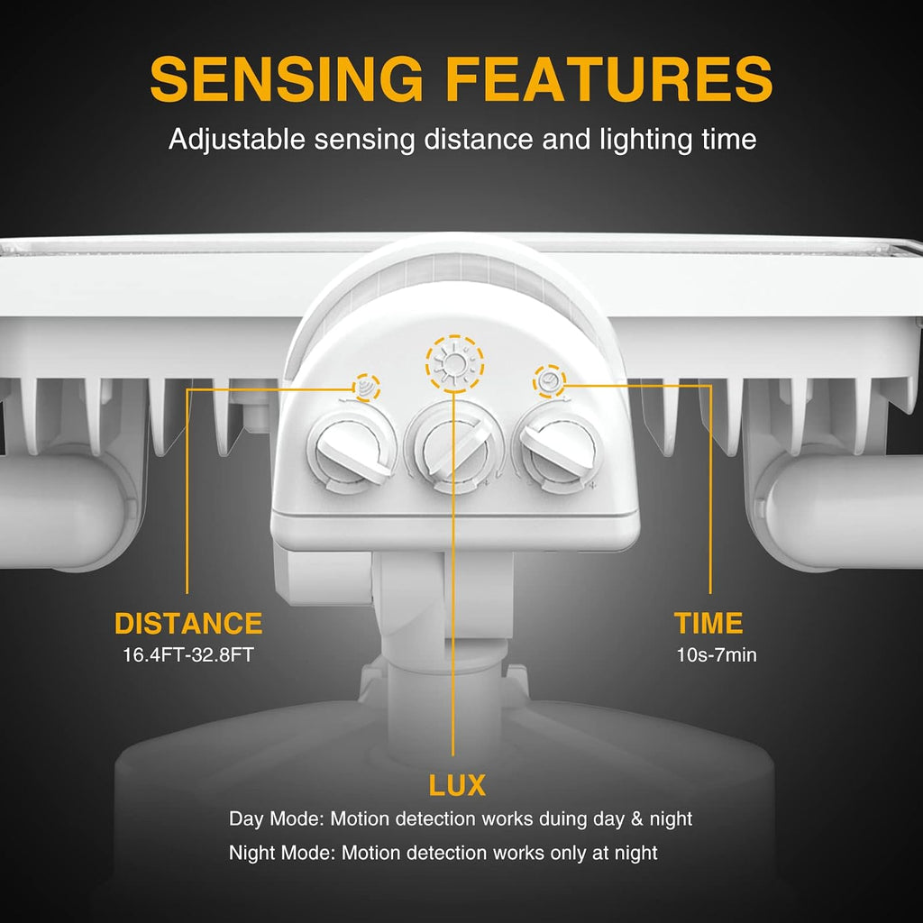 100W LED Security Lights Motion Sensor Light Outdoor, 9000LM Ultra Bright, 6000K, IP65 Waterproof Flood Light Motion