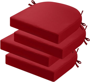 Outdoor Chair Cushions Set of 4, 17 x 17 Outdoor Seat Cushions