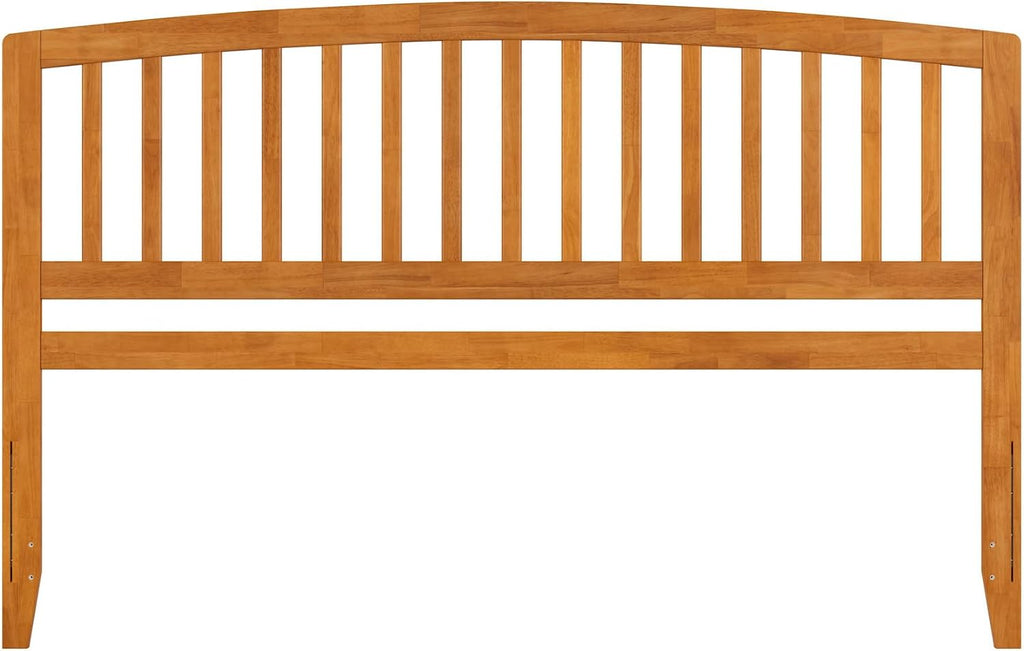King Solid Wood Headboard, Light Toffee