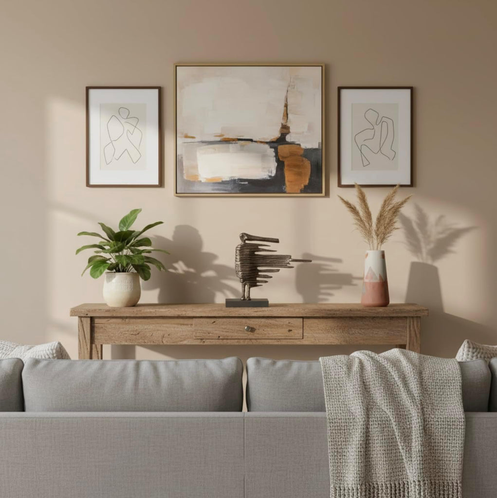 3717 Brisa Blown Away Sculpture, Abstract Modern Sculpture Decor , and Shelf, Bronze-Finished Statue, 11.5" H