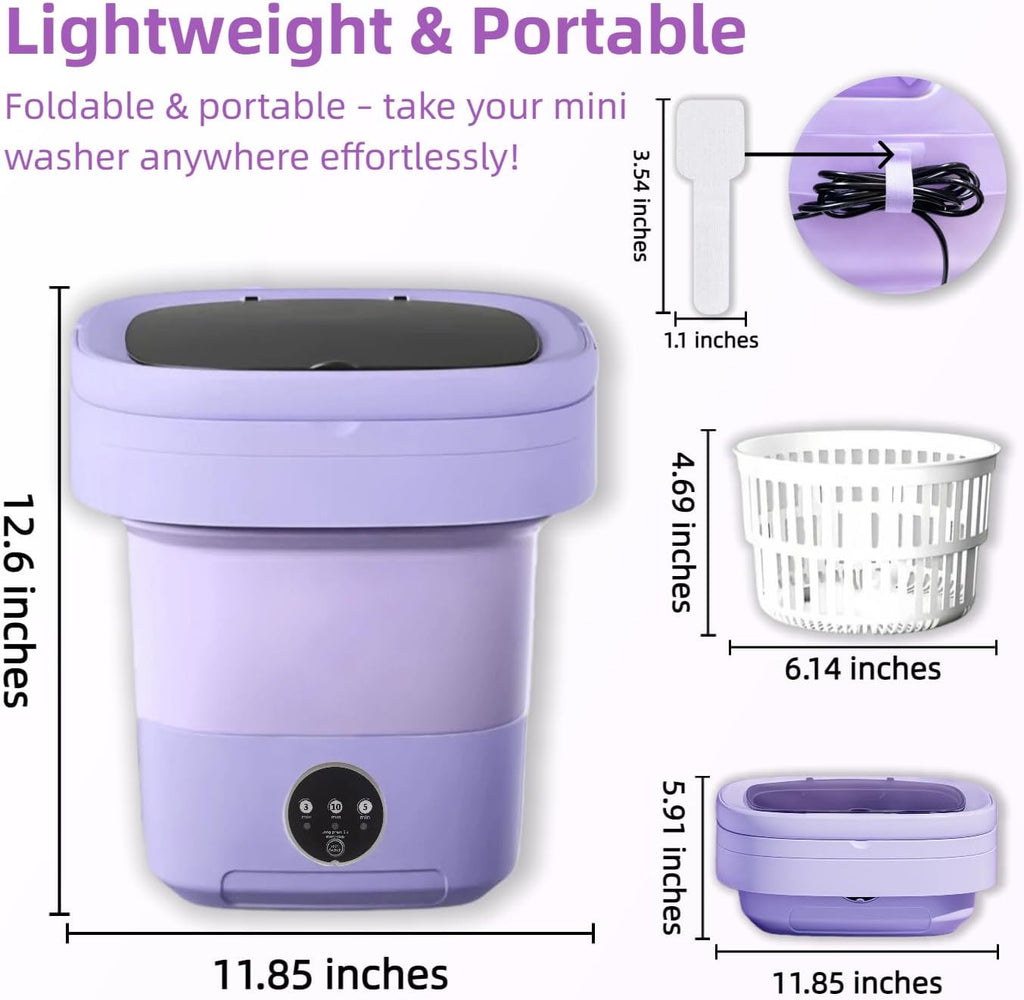 Portable Washing Machine,Mini Washer,16L Upgrade Mini Laundry Machine with Spin Basket,Deep Clean Baby Clothes