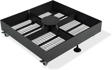 Patio Umbrella Base WK4500 with 4 Lockable Wheels 1100 lbs High Capacity Heavy-Duty Cantilever Offset Steel Weighted