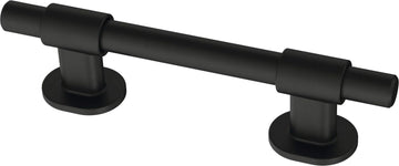 5 Pack Matte Black Cabinet Handles Adjustable Drawer Pulls Knobs Dressers and Cupboards Fits 1-3/8 to 4 Inch (35