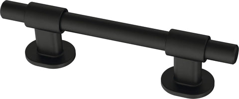 5 Pack Matte Black Cabinet Handles Adjustable Drawer Pulls Knobs Dressers and Cupboards Fits 1-3/8 to 4 Inch (35