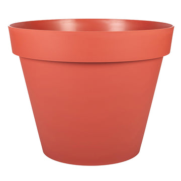 Round Tuscan Flower Pot Ø 20 cm - Volume 3 L - Ø 20 x H.17 cm - Clay Orange