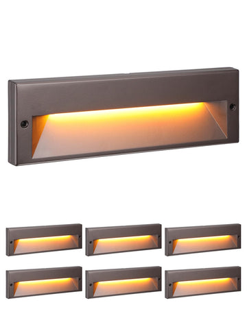 10.6 Inch 5CCT Low Voltage LED Step Lights, Surface Mount