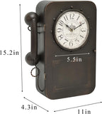Antique Wall Clock Vintage Clock with Hidden Storage Compartment