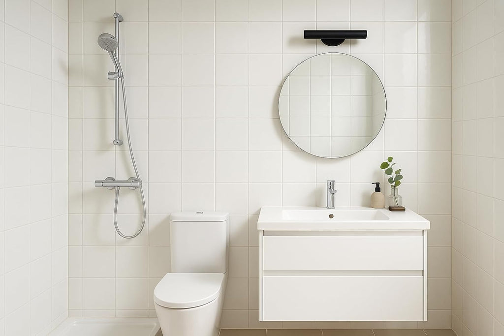 6x6 Glossy White Ceramic Wall Tile - Box of 8, Ideal Walls, Kitchen Backsplashes, Showers, and Laundry Rooms, Easy to