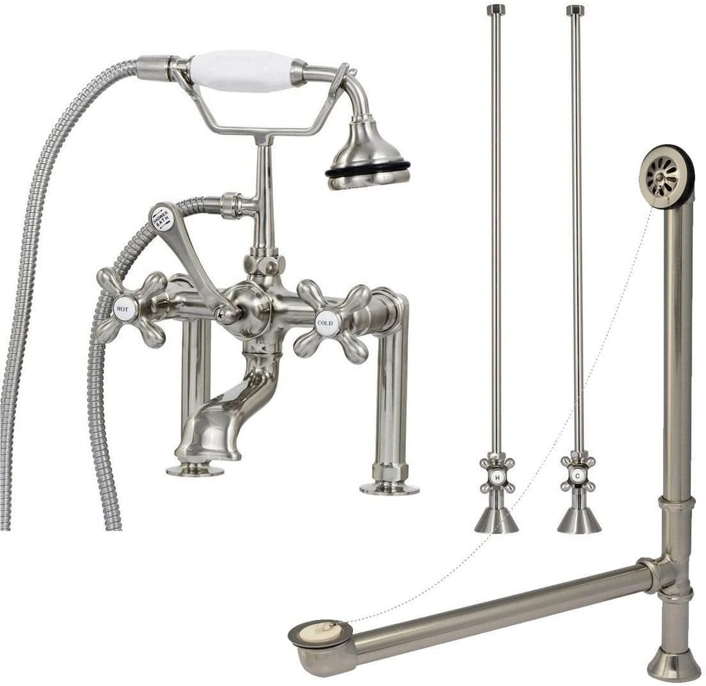 Heritage 54 Inch Cast Iron Classic Clawfoot Tub Package