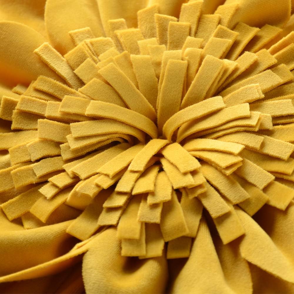 Decorative 3D Flower Throw Pillow Covers Soft Velvet Handmade Pillowcases Cushion Covers
