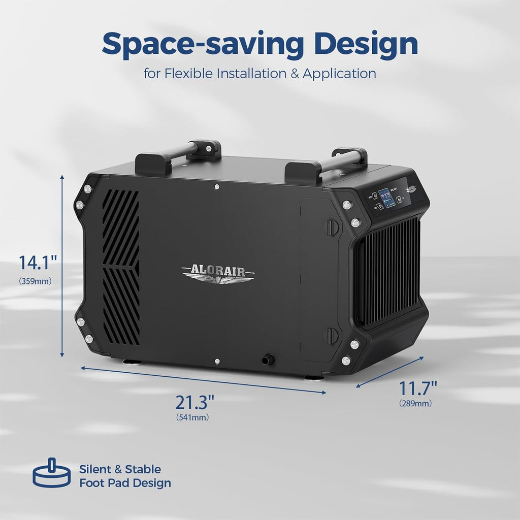Crawlspace Dehumidifiers, 145 Pint Commercial Dehumidifier for Basements with Drain Hose, 1