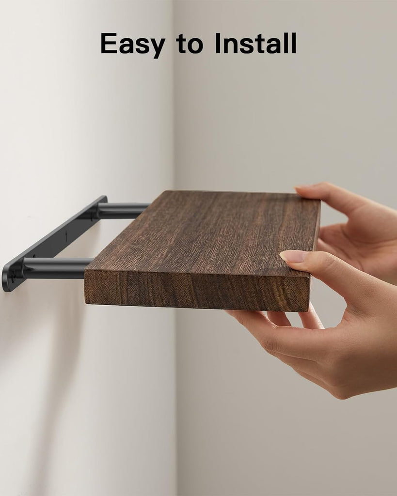 Floating Shelves, Paulownia Wood Wall Shelves /Living Room/Bedroom/Kitchen/Home Office, Natural Wood Floating Shelf