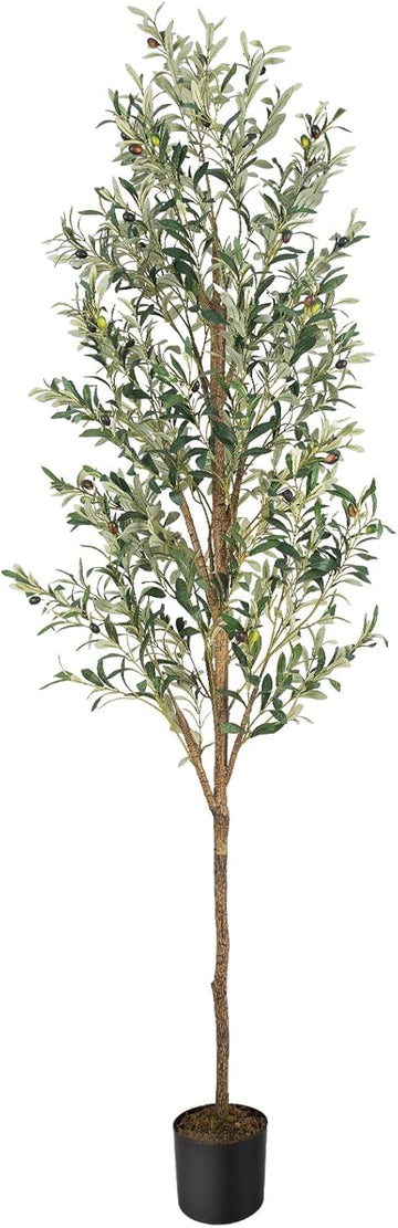 Artificial Fake Olive Tree 7FT 1Pack Faux Olive Tree Decor