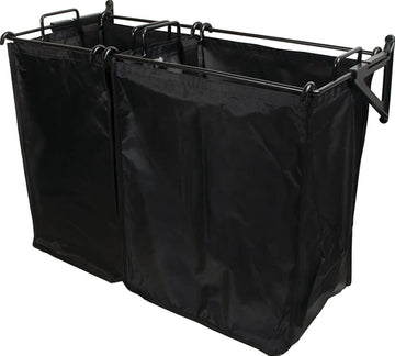 Premium Tilt-Out Hamper with Removable Black Nylon Bag(s) (30" WIDE WITH 1 LARGE AND 1 SMALL BAG)