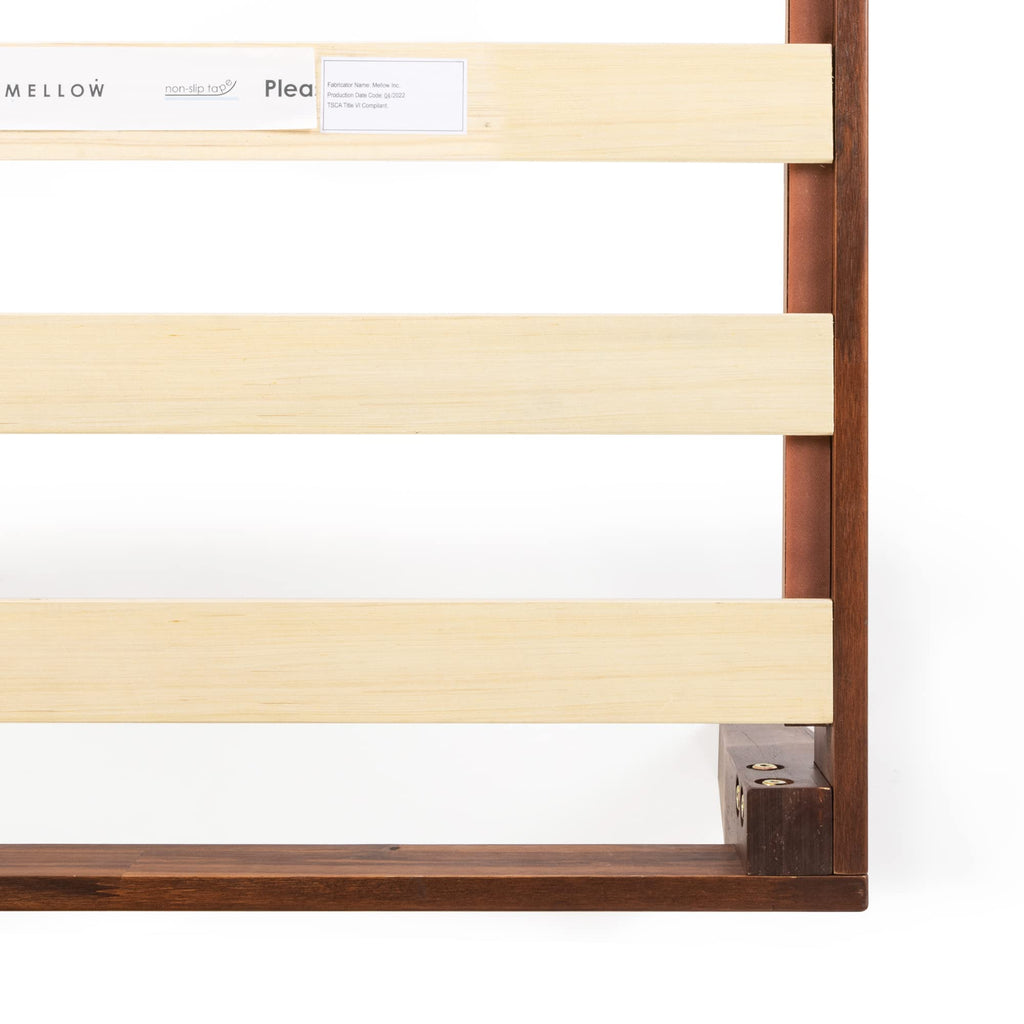 12" Solid Wood Platform Bed Frame with Classic Wooden Slat (No Box Spring Needed), King, Espresso