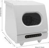 Portable Countertop Dishwasher, Compact Mini Dishwasher with 6-Set Capacity, 12 Spray Nozzles for Apartments/RVs/Dorms
