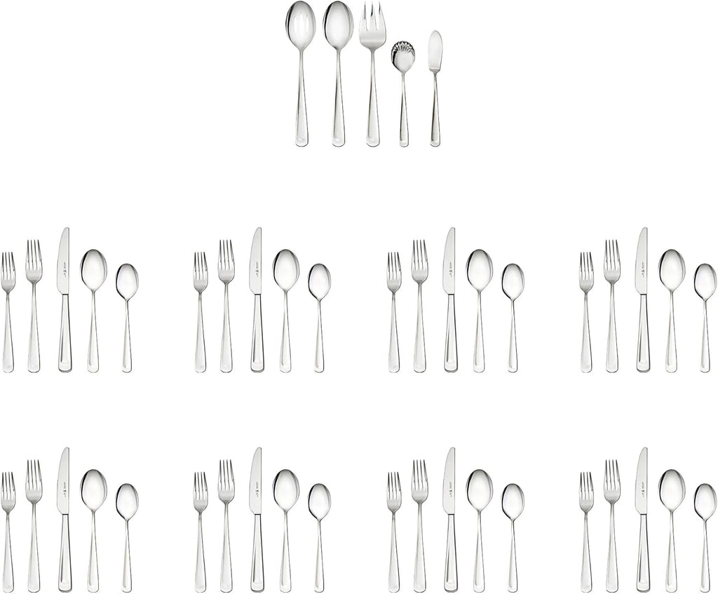 Silvano 45-pc 18/10 Stainless Steel Flatware Set