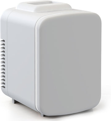 4L/6 Can Mini Fridge, Portable Cooler & Warmer Freon-Free Refrigerator, Provide Compact Storage for Skincare, Beverage