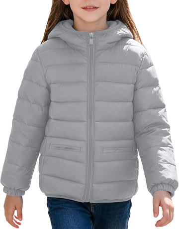 Winter Coat Boys Girls Lightweight Puffer Quilted Jacket with Hood