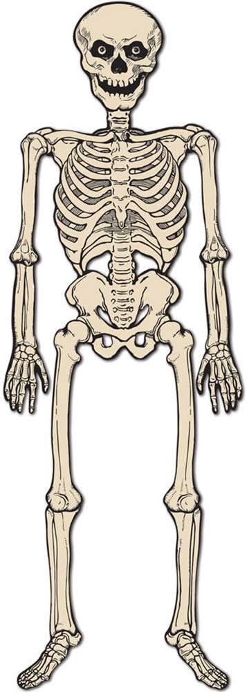 Vintage Halloween Jointed Skeleton Decoration - 4 Ft. 3 In.