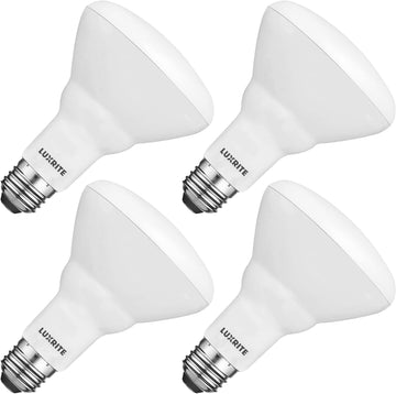 4-Pack BR30 LED Bulb, 65W Equivalent, 3000K Soft White, Dimmable, 650 Lumens, LED Flood Light Bulbs, 8.5W, Energy
