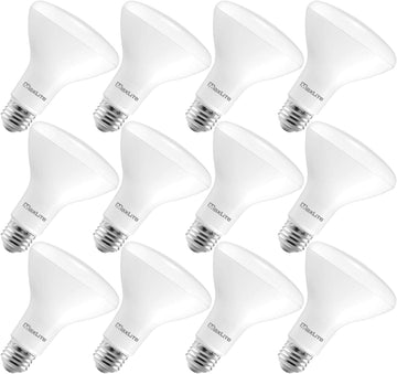 BR30 LED Flood Light Bulbs, 65W Equivalent, Daylight 5000K, 650 Lumens, Dimmable, Energy Star, E26 Medium Base, 12-Pack