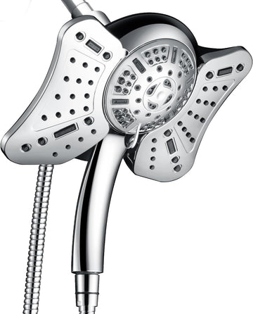 2.5GPM Shower Head with Handheld Spray Combo: 2 in 1 Rainfall Shower Heads high pressure & Handheld Shower Head