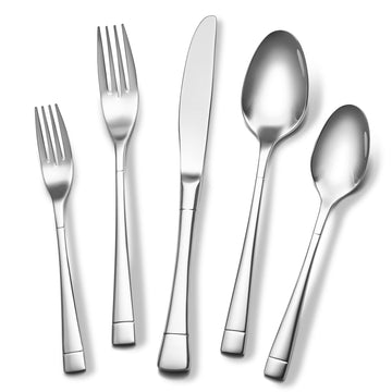 Heavy Duty Silverware Set for 4, 20-Piece 18/10 Stainless Steel Flatware Set, Mirror Polished Cutlery Modern Kitchen