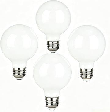 60 Watt G25 Globe Incandescent Light Bulbs, G25 60W Double Life Globe Bulb,2700K Soft White, E26 Base, Dimmable