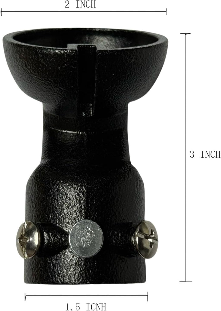 Sloped Ceiling Adapter for Ceiling Fans - Fits Vaulted Ceilings up to 45°, Black