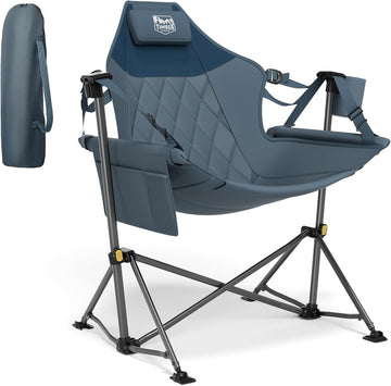 Hammock Camping Chair, Portable Oversized Swinging Camp Chairs | Heavy Duty Folding Hammock Chair with Adjustable