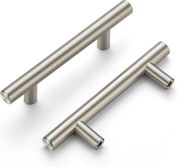 20 Pack 5" Cabinet Pulls Brushed Nickel Stainless Steel Kitchen Drawer Cupboard Pulls Cabinet Handles 5" Length with 3"