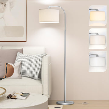 Silver Floor Lamp, Arc Floor Lamps