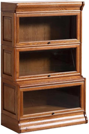 Arts and Crafts 33" Wood Barrister Bookcase in Cherry