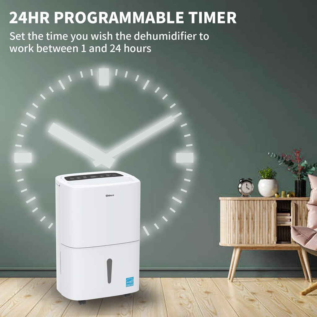 7,000 Sq.Ft Energy Star Dehumidifier with Pump and WIFI, Ideal for Large Industrial Rooms and Home Basements