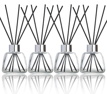 Reed Diffuser Bottle with Reeds Sticks, 3.52 oz - Set of 4