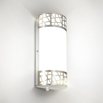 12 Inch LED Indoor Wall Sconce - Brushed Nickel Modern Dimmable 15W 2700K-5000K Adjustable Wall Mounted Light