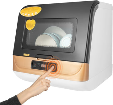 Portable Countertop Dishwasher Compact Dishwasher with 3 Washing Programs