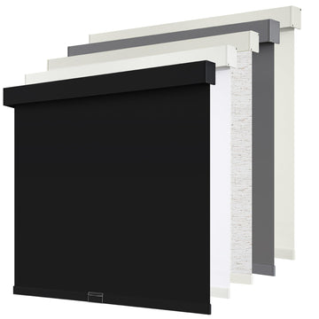Cordless Blackout Roller Shades Blinds for Windows, Black