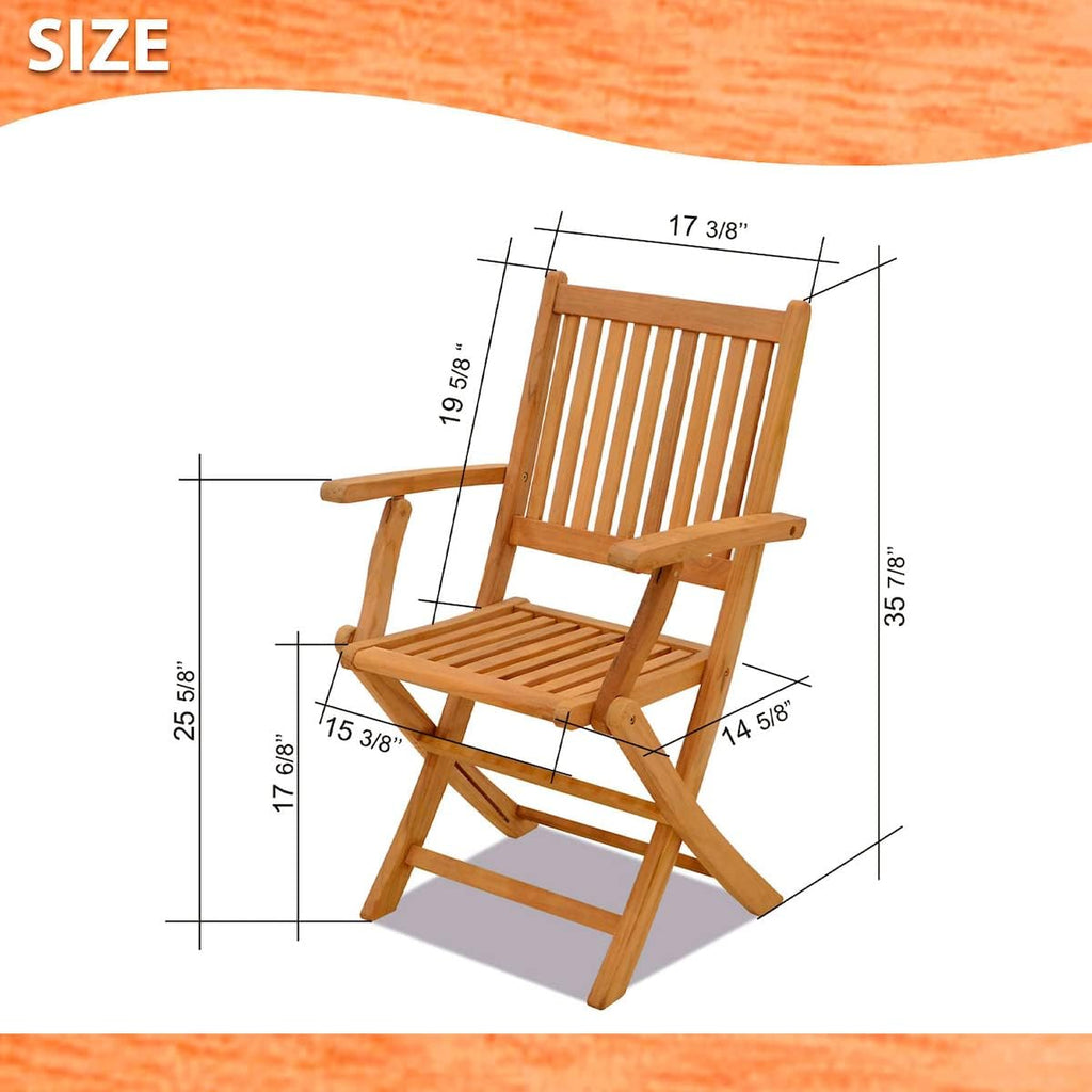 Greenville 9 Piece Teak Double Extendable Oval Dining Set