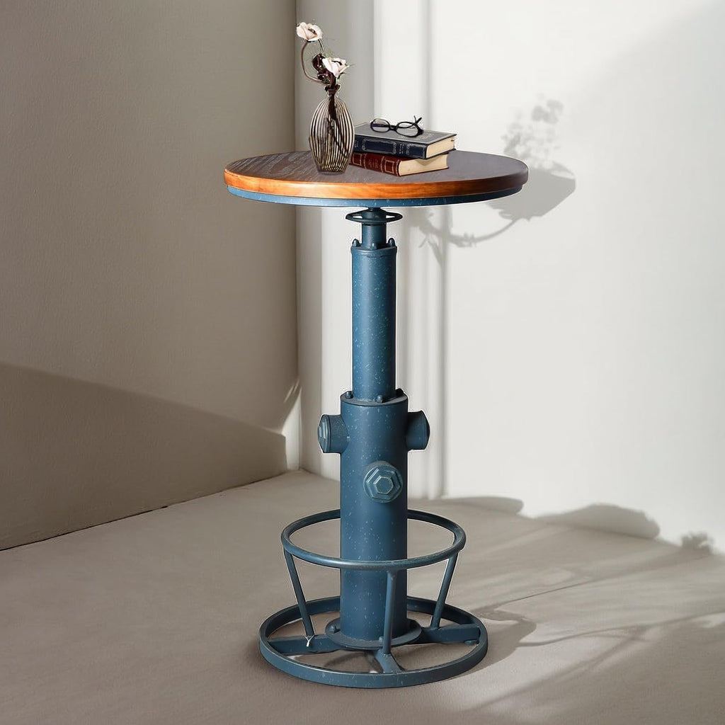 Vintage High Pub Table Industrial Bistro Bar Table Farmhouse Round Coffee Table Fire Hydrant Design Kitchen Dining