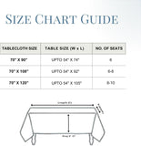 Premium 100% Pure Linen Tablecloth 70"x120" Rectangle, Double Hemstitched Table Cover for Dinner, Pa